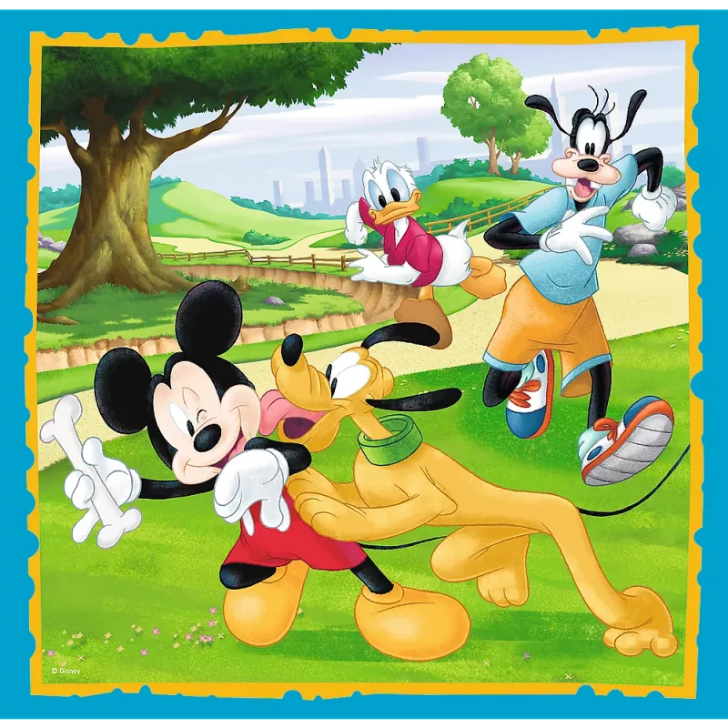 Trefl 3-in-1 Mickey Mouse and Friends palapelisetti - 20, 36, 50 palaa