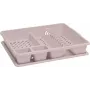 Curver rottinkikuvioinen astiankuivausteline 45x38x8,8 cm beige