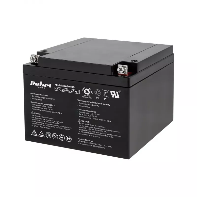 Rebel geeliakku 12V 24Ah