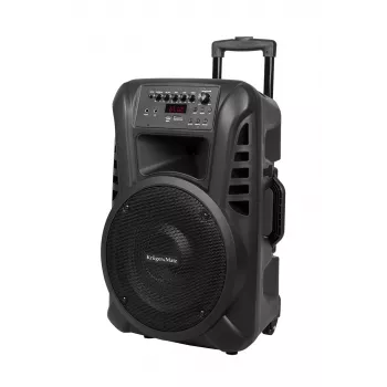 KRUGER & MATZ KM1712 40W aktiivikaiutin 2 UHF-langattomalla mikrofonilla, Bluetooth, USB, SD, FM-radio