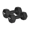 REBEL ACTIVE valurauta-neopreeni käsipainosarja 2x8kg, tummanharmaa