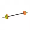 REBEL ACTIVE 20 kg valurauta-käsipainosarja 140 cm tangolla