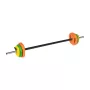 REBEL ACTIVE 20 kg valurauta-käsipainosarja 140 cm tangolla