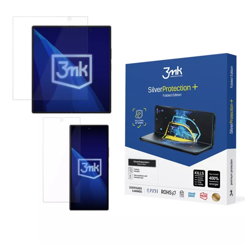 3mk SilverProtection+ Folded Edition antimikrobinen kalvo Samsung Galaxy Z Fold 8 Ultralle