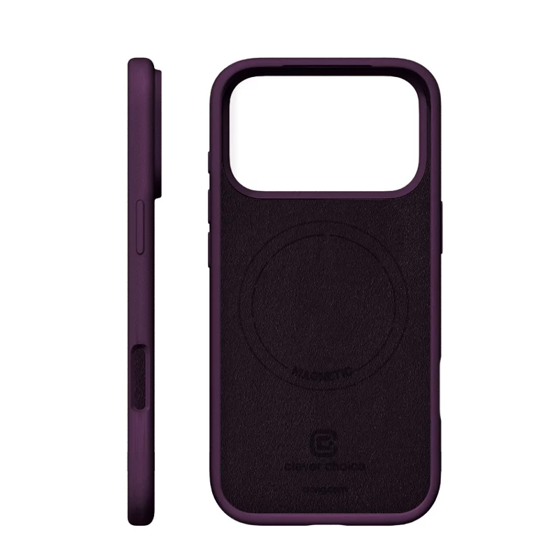 Crong Color Cover Magnetic – MagSafe-kotelo iPhone 18 Pro Max / 17 Pro Max (luumu)