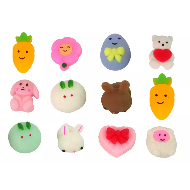 LEAN TOYS pääsiäismunat squishy jänis lelu 12 kpl