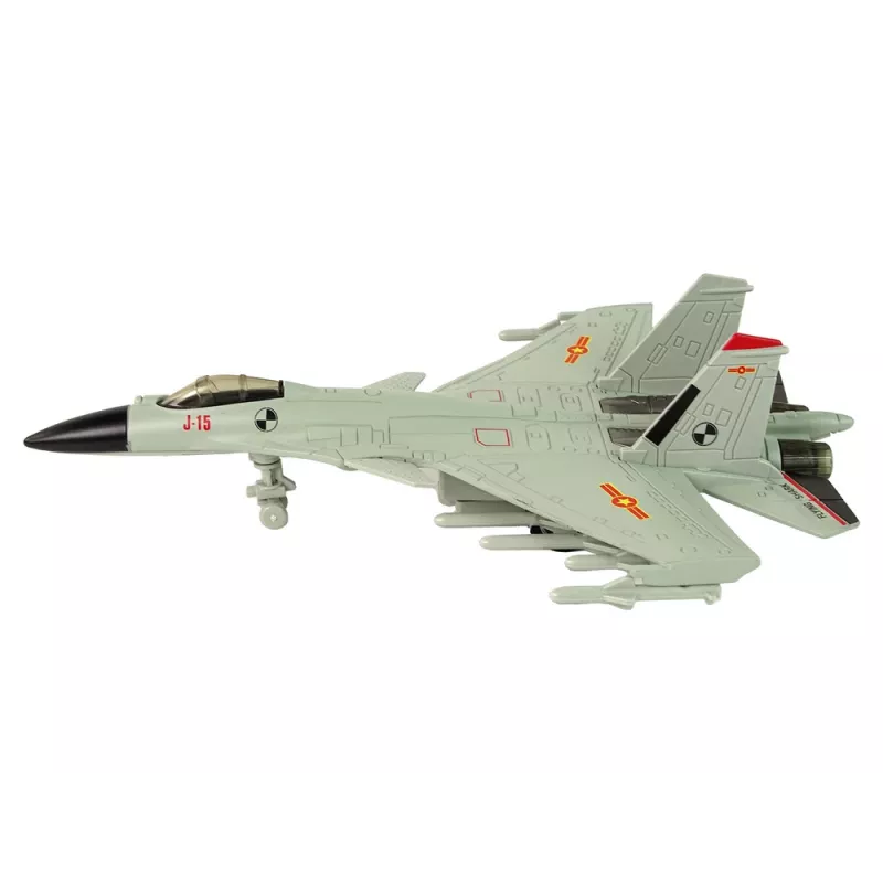 LEAN TOYS 15410 harmaa kitkaveto-taistelulentokone 1:72