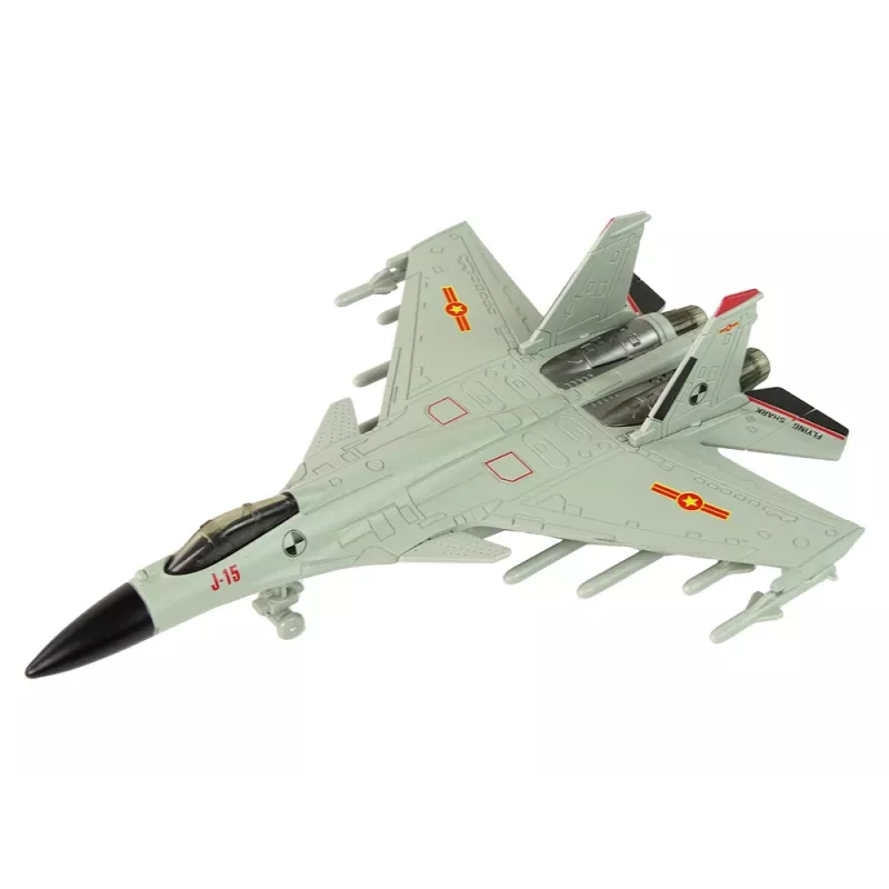 LEAN TOYS 15410 harmaa kitkaveto-taistelulentokone 1:72
