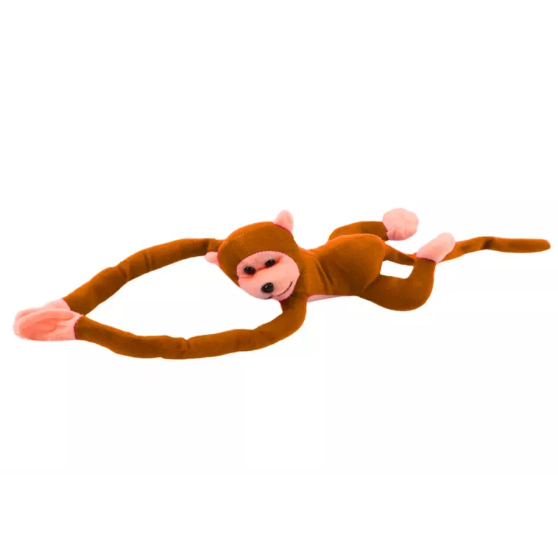 LEAN TOYS Pehmoapina maskotti äänellä, vaaleanruskea 80 cm