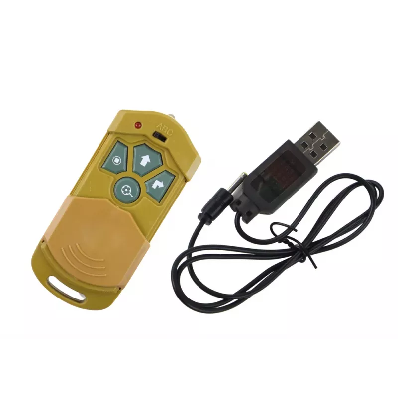 LEAN TOYS kauko-ohjattava tarantula hämähäkki RC-lelu keltainen 27/40 MHz