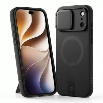 TECH-PROTECT Kevlar Aura MagSafe-kotelo iPhone 17 Pro Max / 18 Pro Max - musta