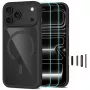 TECH-PROTECT MAGONE MagSafe-kotelo ja lasi 2 kpl:n pakkaus iPhone 17 Pro Max / 18 Pro Max - musta/läpinäkyvä