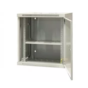 EMITER EM/AP6412-B 12U seinäasennettava verkkokaappi 19 inch 600x450x635mm musta teräs