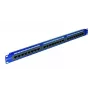 EMITERNET 19 inch 24-porttinen Cat.6 UTP patch-paneeli integroidulla hyllyllä, 1U, sininen DCN/PPFA-951K-248-C6