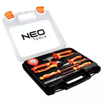 NEO TOOLS 7-osainen eristetty pihti- ja ruuvimeisselisarja 1000V VDE