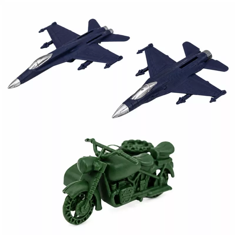 LEAN TOYS sotilassetti sotilashahmot sotilasajoneuvot torni tarvikkeet 72 kpl
