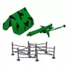 LEAN TOYS sotilassetti sotilashahmot sotilasajoneuvot torni tarvikkeet 72 kpl