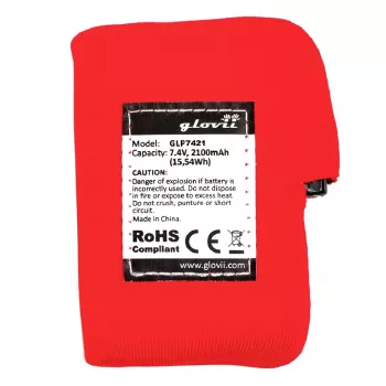 Glovii Li-Polymer-akku 2100 mAh 7,4V lämmitettäviin käsineisiin ja pipoihin
