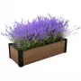 KETER Maple Trough -suorakaiteen muotoinen kukkapenkki 106x52x32 cm ruskea