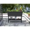 KETER Alfresco -korotettu viljelylaatikko 110L harmaa