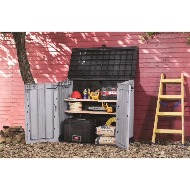 KETER MIDI-puutarha- ja parvekelatikko harmaa-musta 132x71,5x113,5 cm