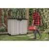 KETER MIDI-puutarha- ja parvekelatikko harmaa-musta 132x71,5x113,5 cm