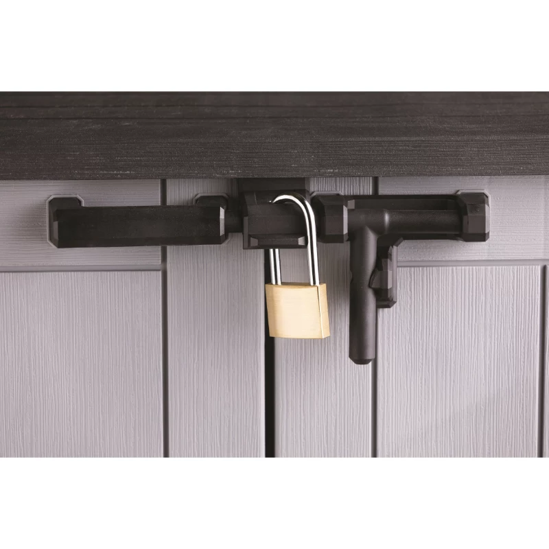 KETER MIDI-puutarha- ja parvekelatikko harmaa-musta 132x71,5x113,5 cm