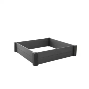 KETER Vista Modular -reunus modulaariseen neliömäiseen kukkapenkkiin 122x122x27 cm harmaa