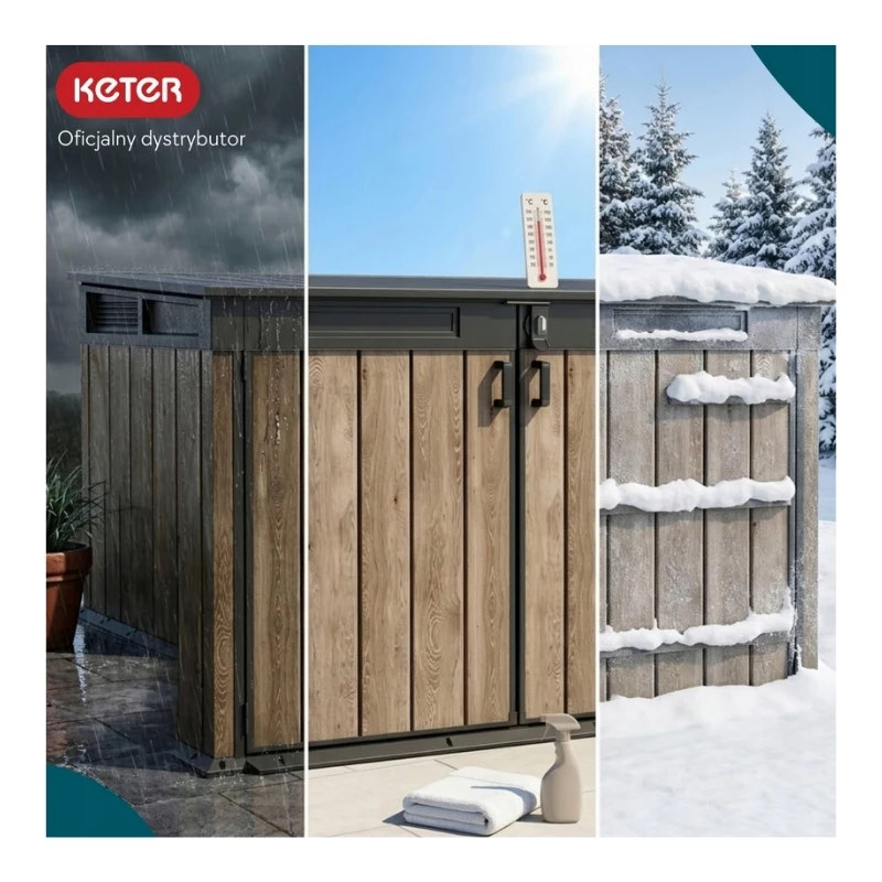 KETER Deco Horizontal -työkaluvaja pähkinänsävy