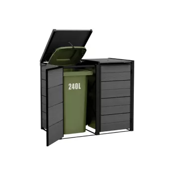 KETER Hide Away -jäteastia 2x240 L säilytysastia harmaa