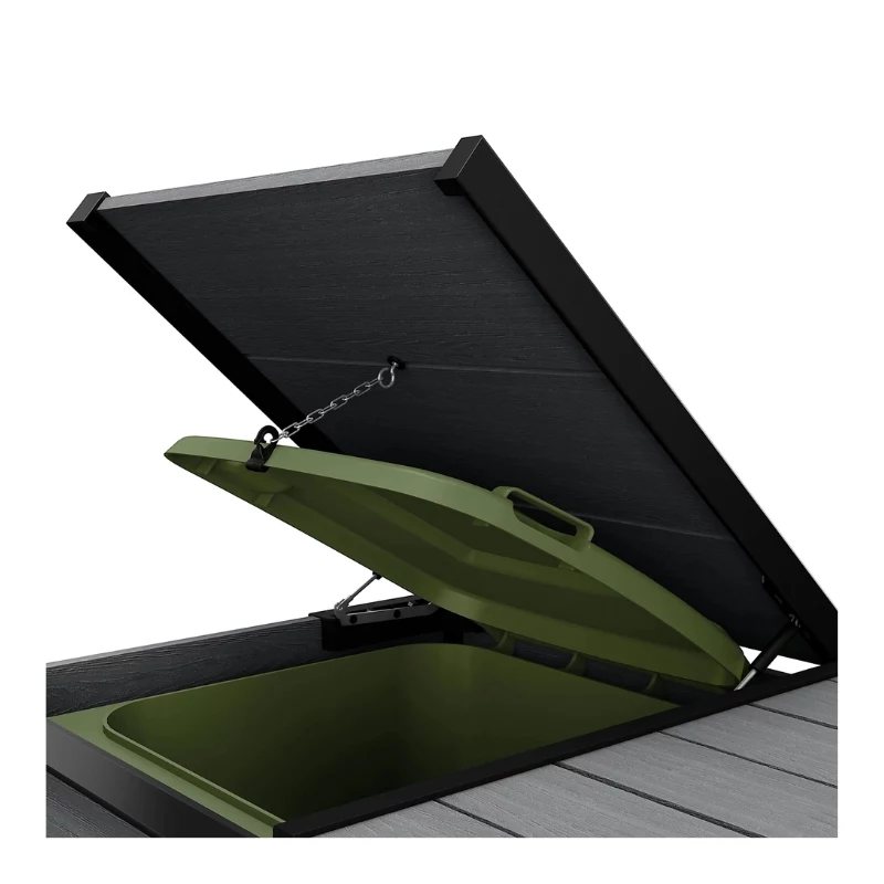 KETER Hide Away -jäteastia 2x240 L säilytysastia harmaa