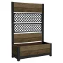 KETER Deco Tulip 110L 2-Rhombus Walnut Mesh kukkaruukku