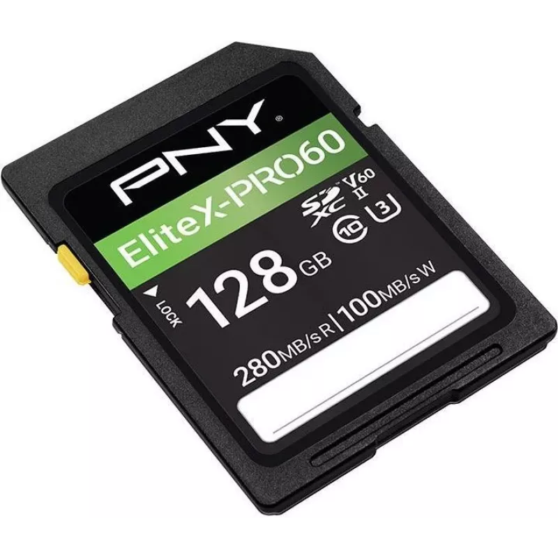 PNY EliteX-PRO60 flash-muistikortti 128GB Video Class V60 UHS-II U3 Class10 MicroSDXC