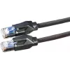 Dätwyler 21.05.0005 Cat 6 S/FTP -patchkaapeli, RJ-45-pistoke - RJ-45-pistoke, 0,5 m, musta, LSZH, 10 Gbps