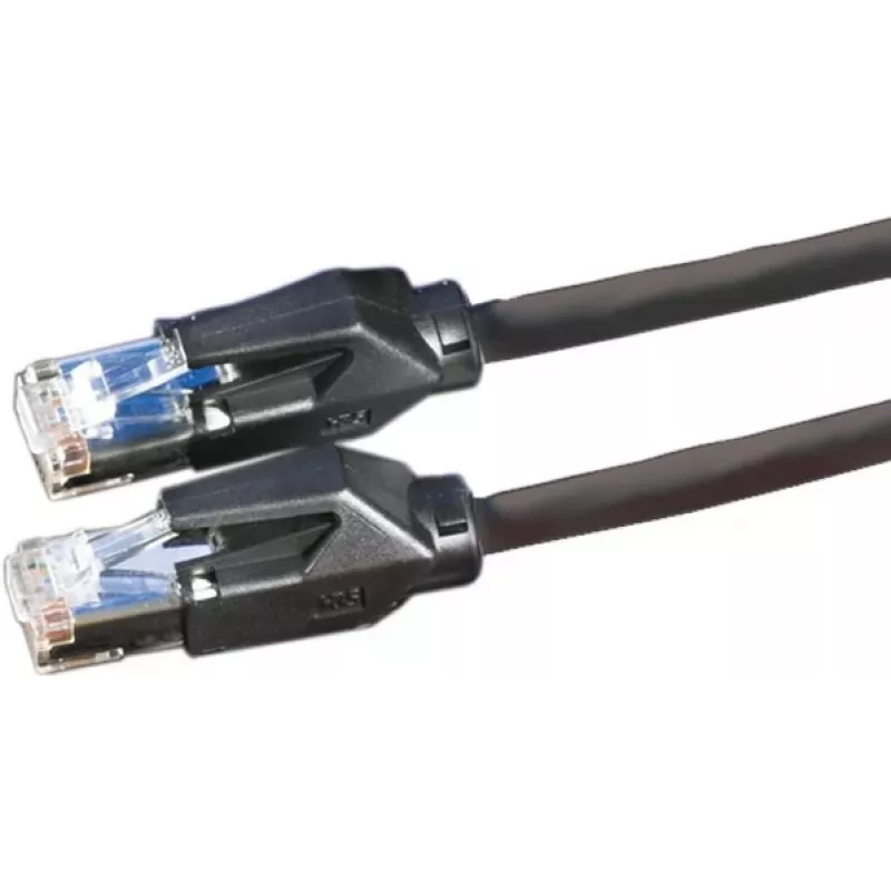 Dätwyler 21.05.0005 Cat 6 S/FTP -patchkaapeli, RJ-45-pistoke - RJ-45-pistoke, 0,5 m, musta, LSZH, 10 Gbps