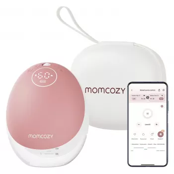 Momcozy - M9 -käsivapaa rintapumppu - punainen