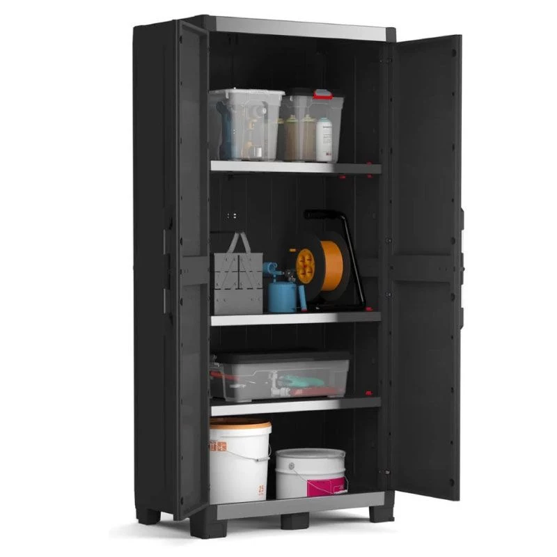 KETER XL Garage -korkea kaappi 89x54x188 cm musta