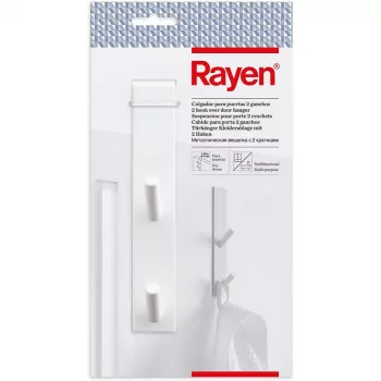 RAYEN ovenkoukku ripustamiseen / 2 koukkua / valkoinen