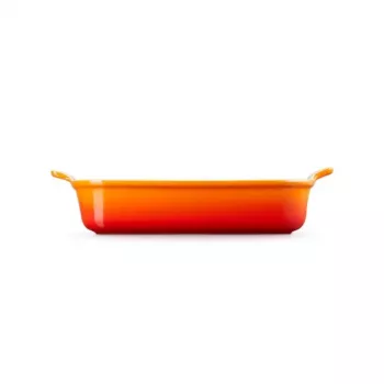LE CREUSET suorakaiteen muotoinen uunivuoka Heritage kivitavara 32x24cm / 4L oranssi