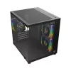 Rampage LUMID PC-kotelo M-ATX 3x tuuletin ARGB musta