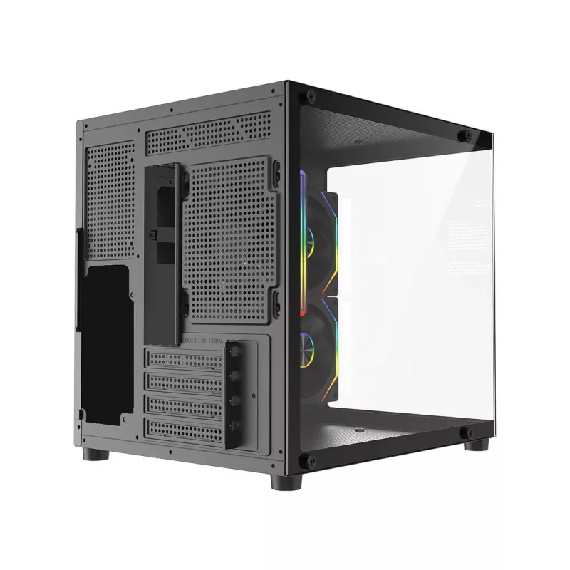 Rampage LUMID PC-kotelo M-ATX 3x tuuletin ARGB musta