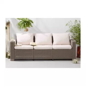 KETER puutarhasohva California 3-istuttava sohva beige