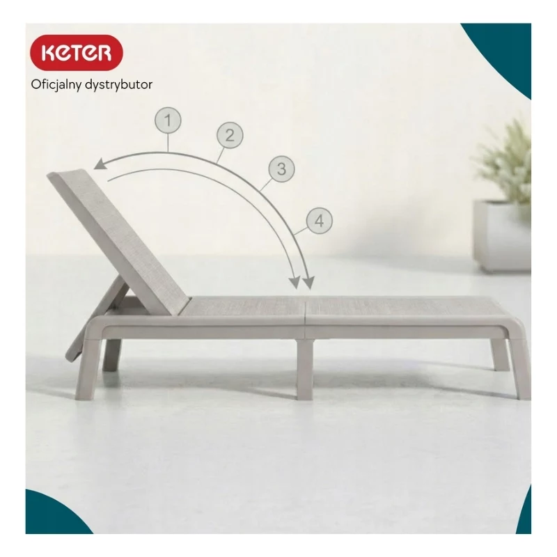 KETER aurinkotuoli Atlas vaaleanbeige