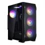 Zalman N7 PLUS V2 ATX Midi-Tower PC-kotelo, 7 x 120 mm ARGB-tuuletinta, karkaistu lasi, musta