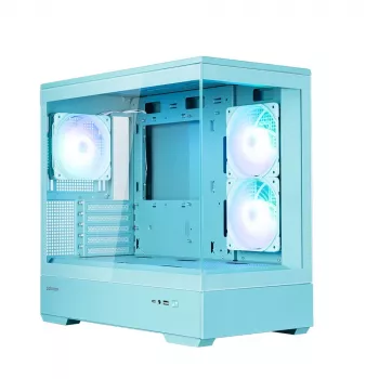 Zalman P30 V2, mATX Mini-Tower PC-kotelo, 3 x 120 mm ARGB-tuuletinta, minttu