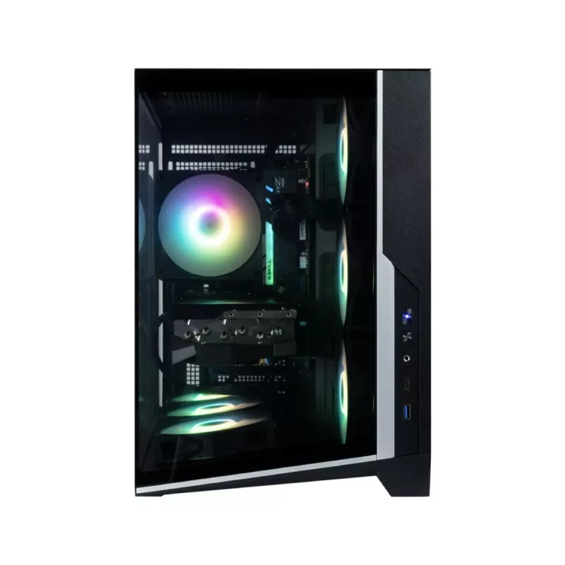 Zalman D40, ATX Mid Tower PC-kotelo, 7 x 120 mm ARGB-tuuletinta, musta