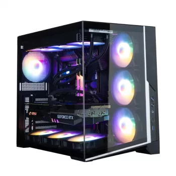 Zalman D40F, ATX Mid Tower PC-kotelo, 7 x 120 mm FRGB-tuuletinta, musta