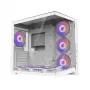 Zalman D40 White ATX Mid-Tower-kotelo, jossa 7 ARGB-tuuletinta ja karkaistu lasi