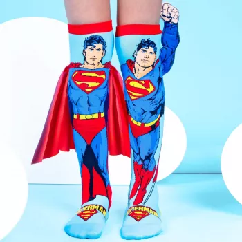 MADMIA lasten polvisukat sukat Superman viitta käsivarsi 3D DC Comics / Ms001