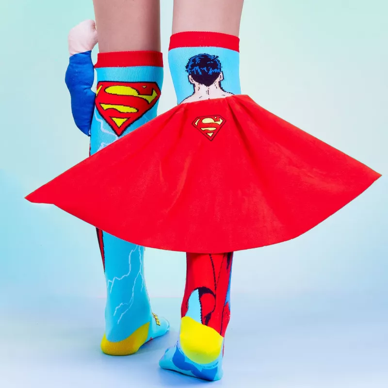 MADMIA lasten polvisukat sukat Superman viitta käsivarsi 3D DC Comics / Ms001
